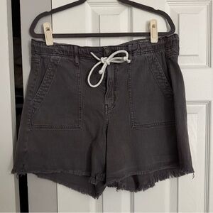 American Eagle Casual Gray Women's Shorts with drawstring